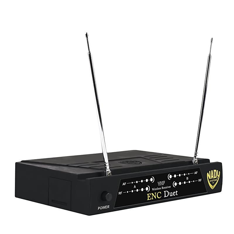 ENC DUET Wireless Dual Channel HandheldLavalierHeadset Microphone System with 2 Wireless Transmitters