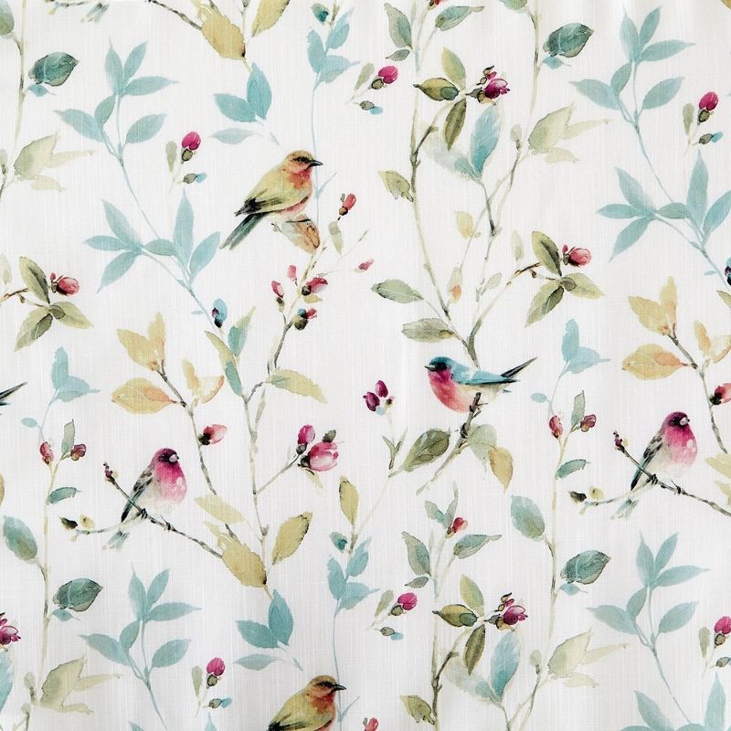 SKL Home Aviary Watercolor Printed Window Valance with .75" Rod Pocket 54 X 13", Pastels