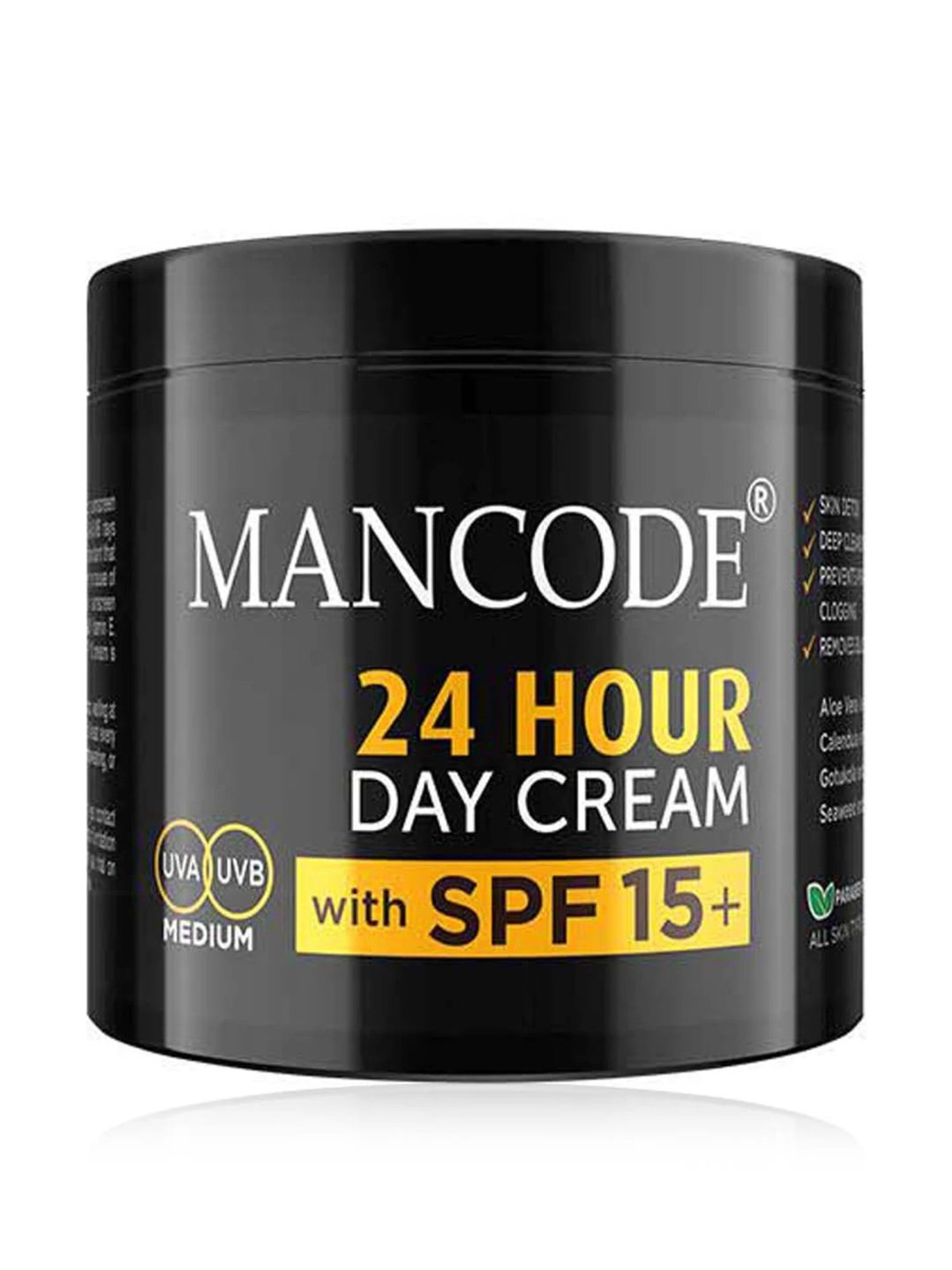 Mancode 24 Hours Day Cream with SPF 15+ - 100 gm