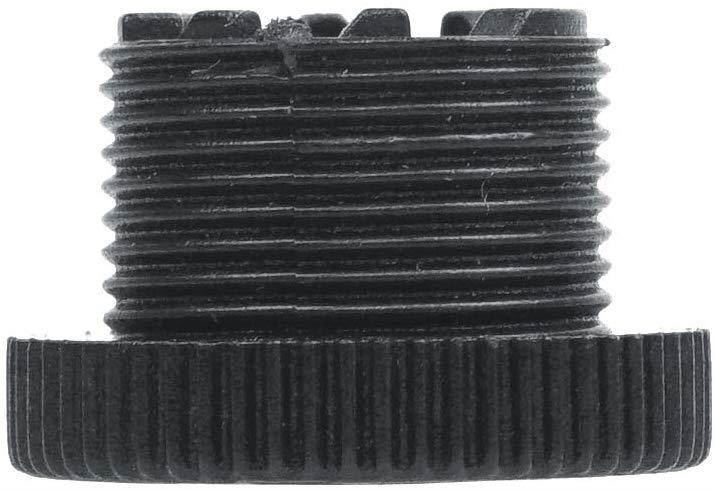 Foto&Tech 5/8-Inch Male to 3/8-Inch Female Mic Screw Thread Adapter Black Plastic Microphone Screw Thread Adapter for Mic Microphone Stand Accessories
