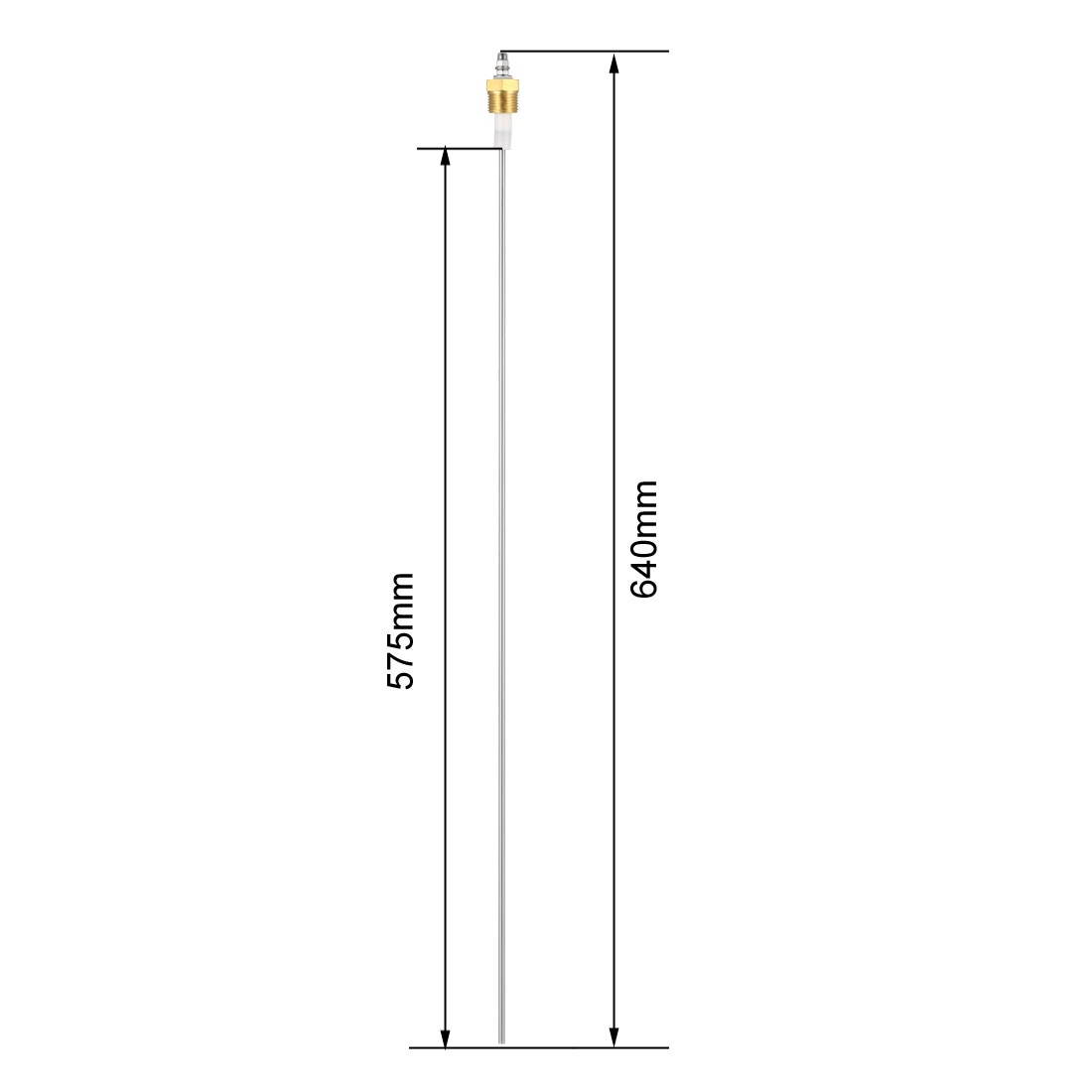 G1/2inch Thread Water Level Pin Liquid Indicator Electrode Probe 4.4x575mm for Steam Boiler Swimming Pool