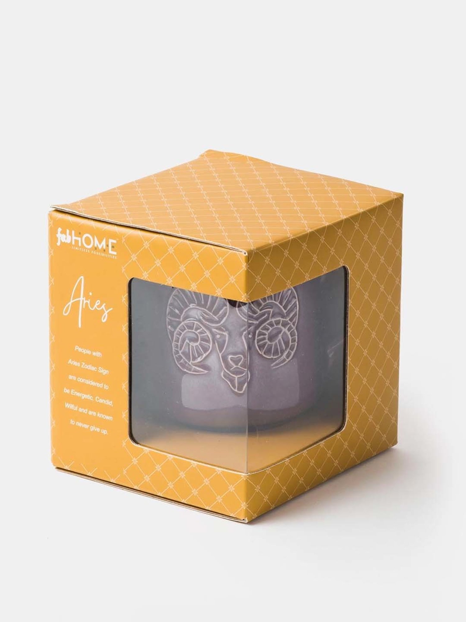 Fabindia Rashi Purple Ceramic Aries Coffee Mug (330 ML)