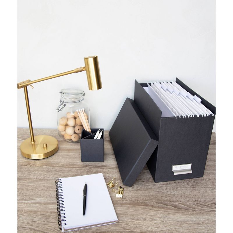 John File Box Dark Gray - Bigso Box of Sweden