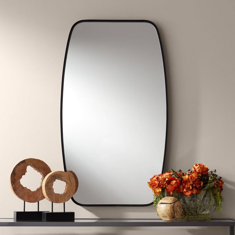 Uttermost Erin Black 26 3/4" x 46" Metal Wall Mirror