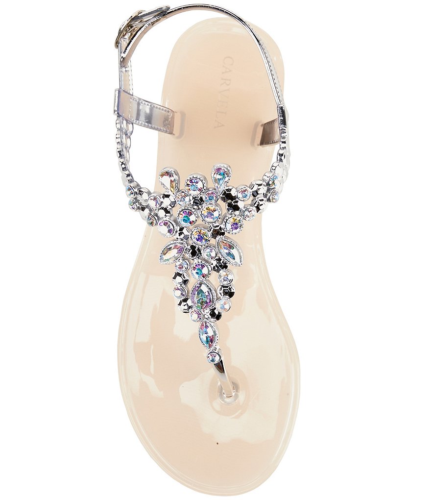Carvela Kory Gemstone Embellished Detail Sandals