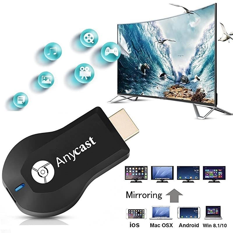 Display Dongle Wireless HDMI Dongle 1080P Airplay Dongle Digital AV to HDMI Connector for iOSAndroidSamsungiPhoneiPad Support DLNAAirplay MirrorMiracast Ezcast Support Upgrade