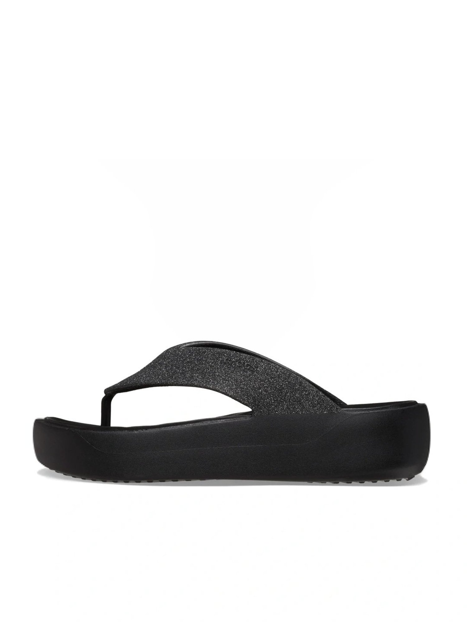Crocs Women's Getaway Black Wedge Flip Flops
