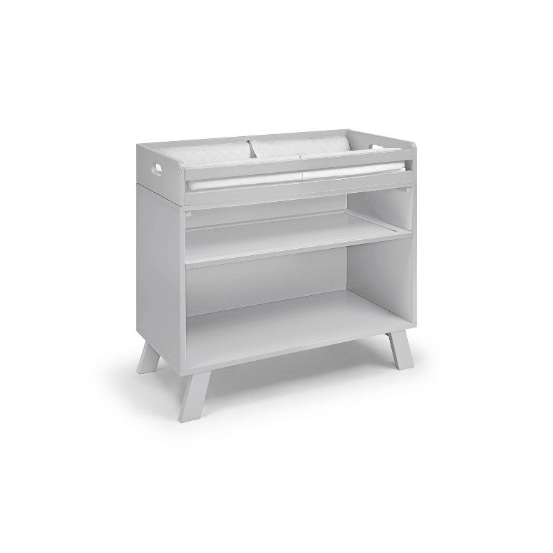 Hankel Changing Table - Pure White and Weathered Oak - South Shore