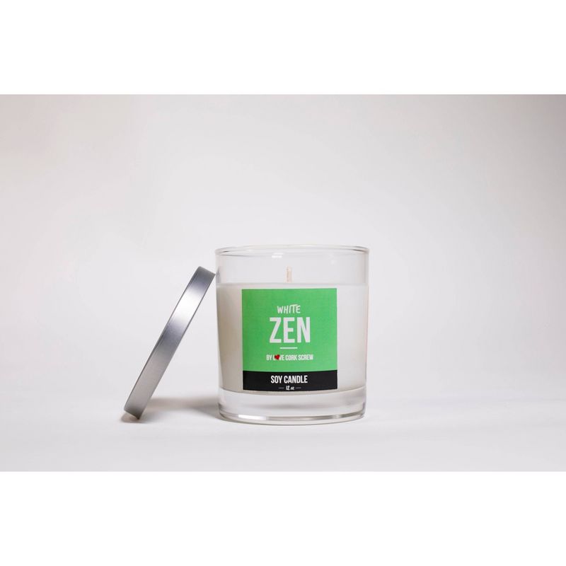 Zen White Candle - Love Cork Screw
