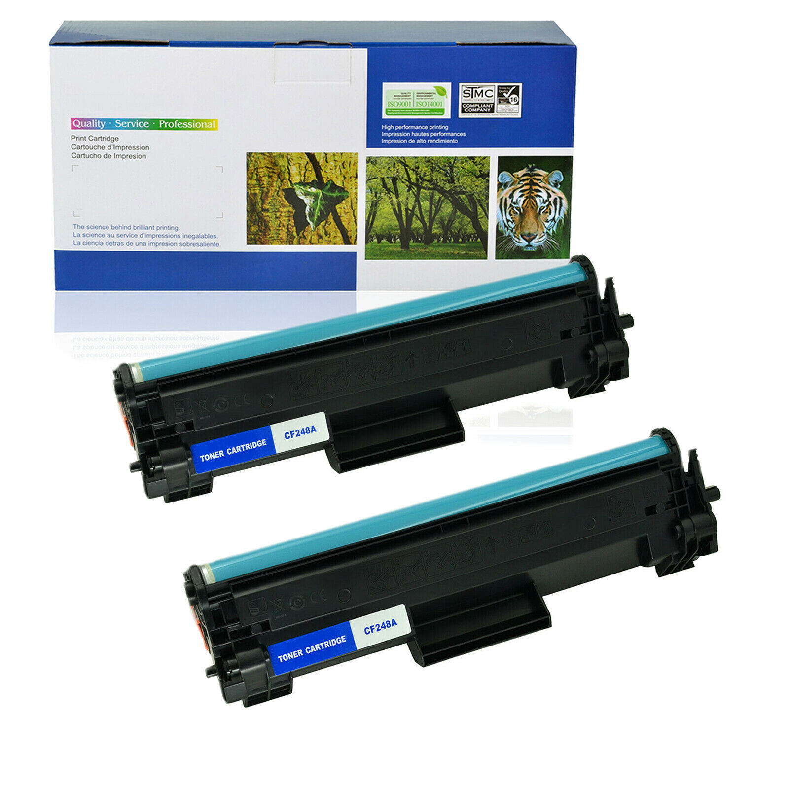 2 Pack CF248A Toner Cartridge for HP 48A LaserJet Pro M15W M15A M28A M29W Series