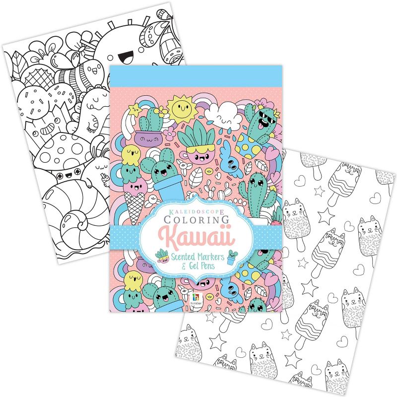Kaleidoscope Coloring Kit: Kawaii - Hinkler Books