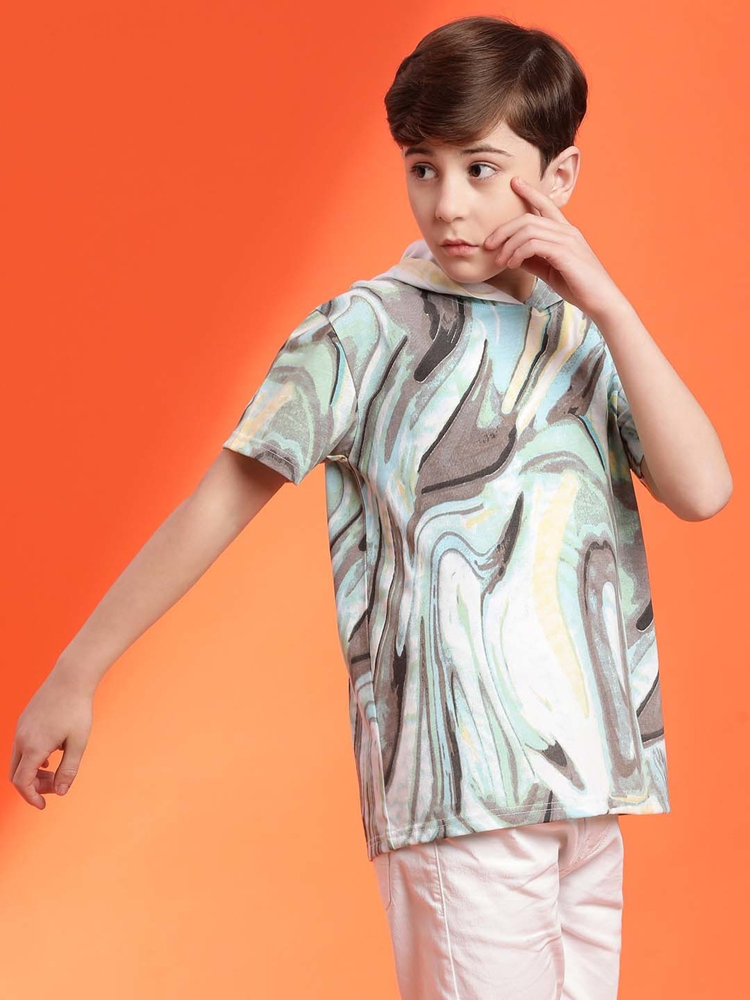 Lil Tomatoes Kids Multicolor Printed T-Shirt