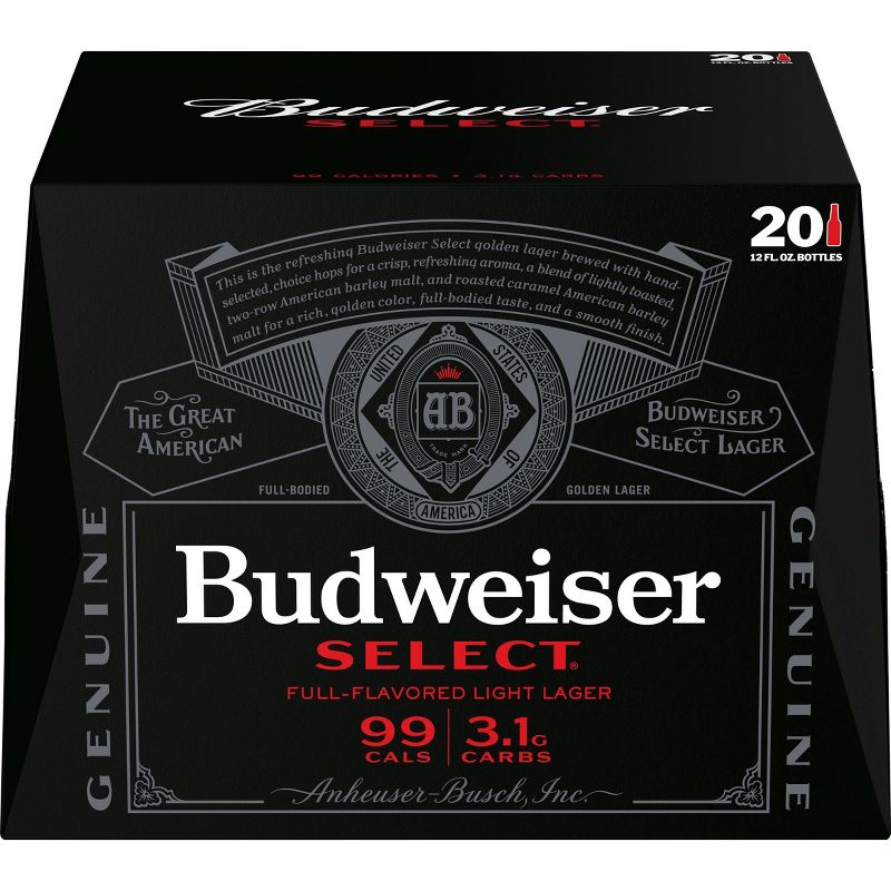 Budweiser Select Beer - 20pk/12 fl oz Bottles
