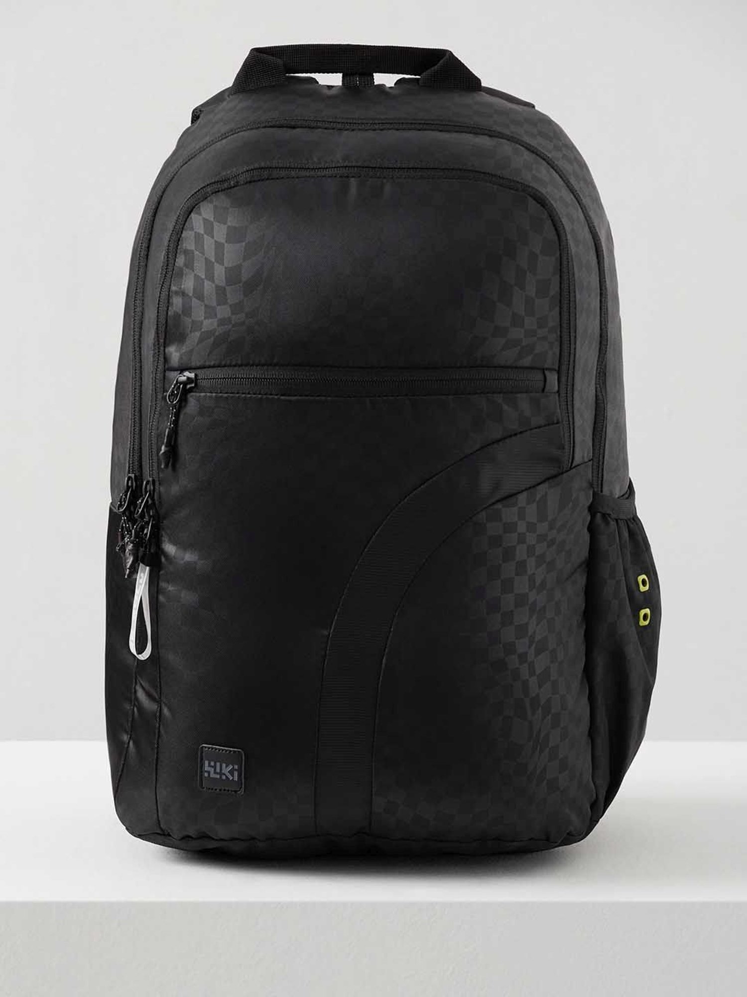 Wiki Back to School 3 Black Polyester Printed Backpack - 34 Ltrs