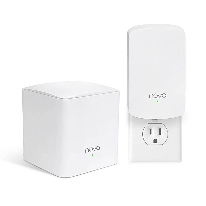 Nova Whole Home Mesh WiFi System Replaces Gigabit AC WiFi Router and Extenders Dual Band Works with  Alexa Built for Smart Home Up to 2500 Sq ft Coverage MW5 2 Pack