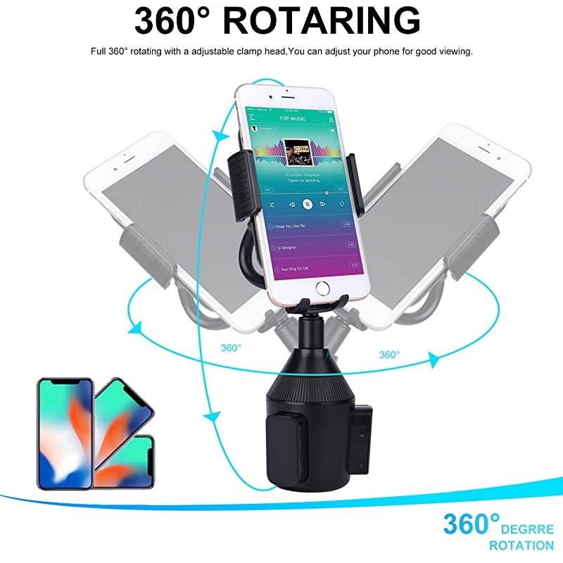 Holder Phone Mount Universal Adjustable Car Phone Holder Mount Automobile Gooseneck Holder Cradle Car Phone Mount for iPhone 12 Pro11XsMaxXXR87 Plus Samsung Galaxy Upgraded