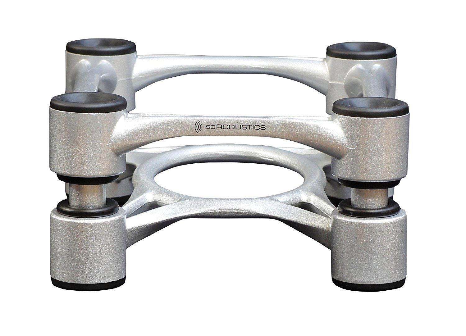 IsoAcoustics Aperta 200 Stand for Studio Monitor and Speakers, Pair, Silver