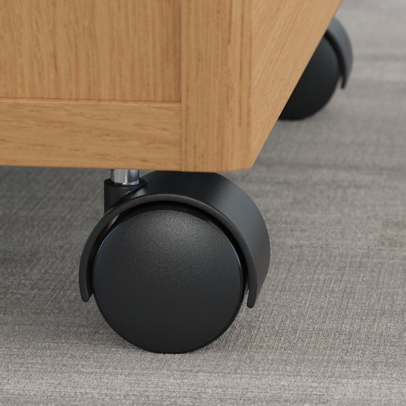 Bush Series C Light Oak 2 Drawer Mobile Pedestal - Assembled WC60352SU