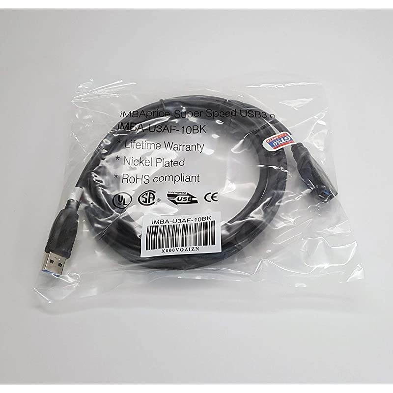 USB 30 Extender 10 Feet SuperSpeed USB 30 A Male to USB 30 A Female Extension Cable Black