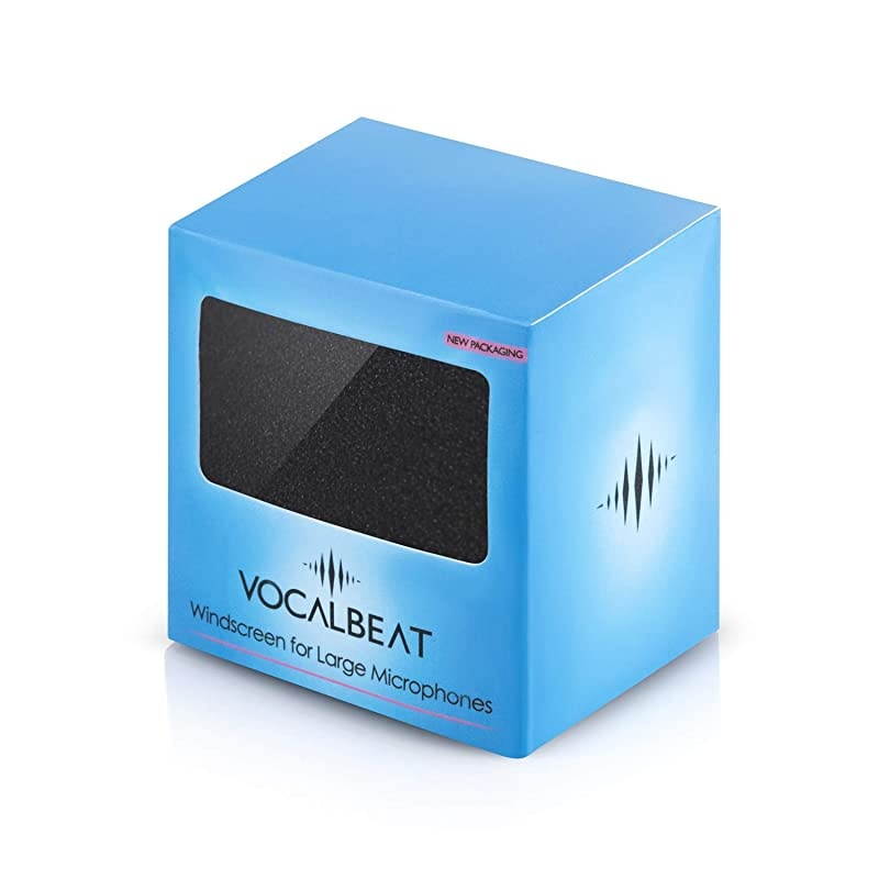 Foam Windscreen for Blue Yeti Covers Other Large Microphones such as MXL Audio Technica and Many More Quality Sponge Material Makes This The Perfect Pop Filter for your Mic Black