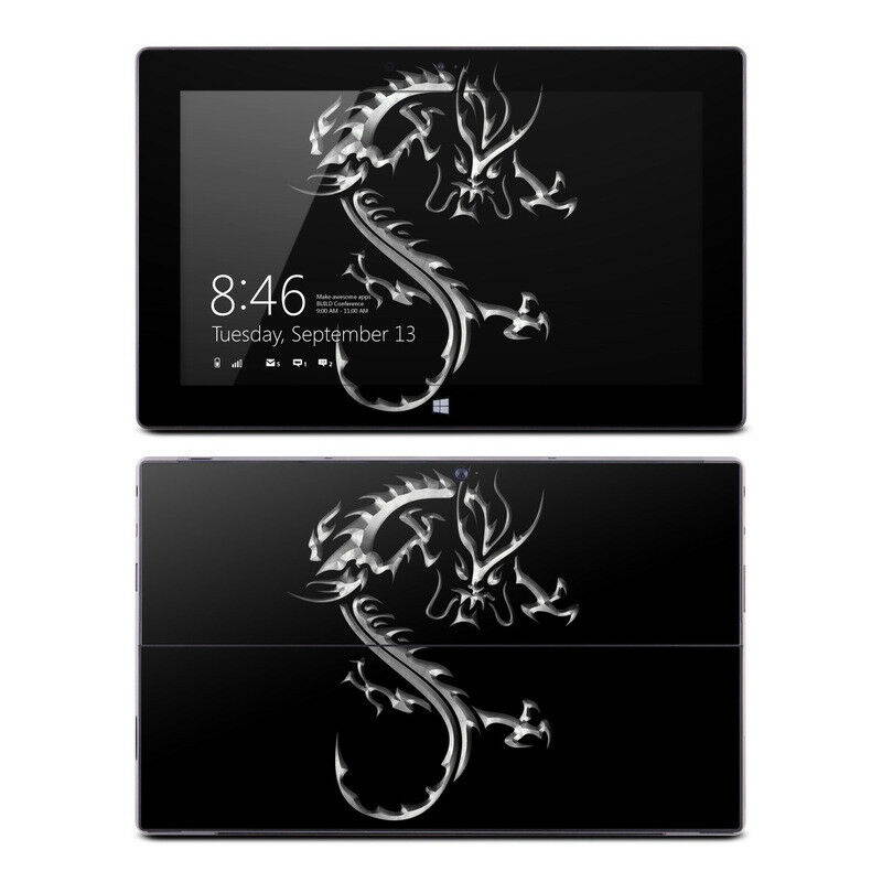 Surface RT 3 Skin - Chrome Dragon - Sticker Decal