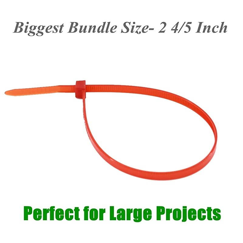 Pieces Heavy Duty 10 Inch Red Cable Zip Ties Strong 50 LBS Strength Cord Management Multi Purpose Festivals Outdoor Fastening Ties Wire Zip Ties10 Inch Red Pack 50 LBS