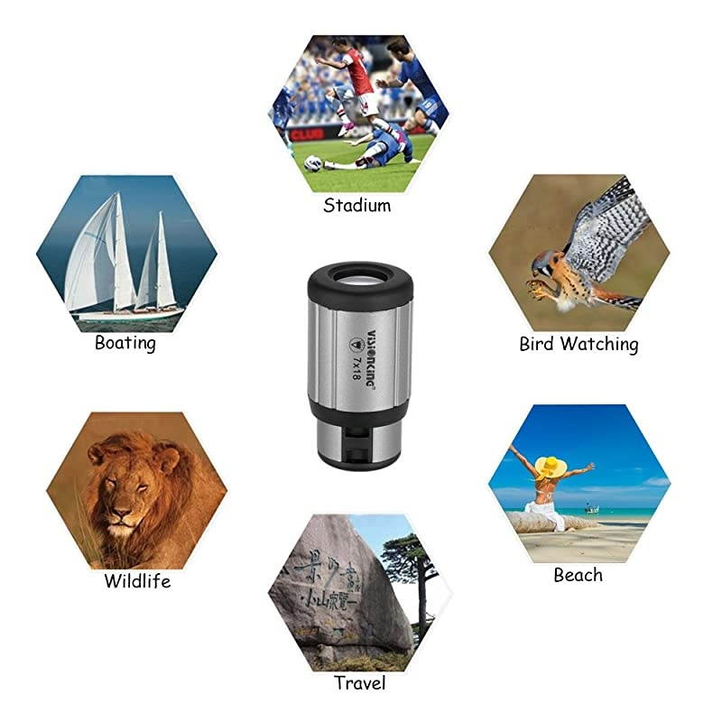 Mini Compact Monocular Telescope High Definition Pocket Scope High Definition UltraLight 18 Monocular