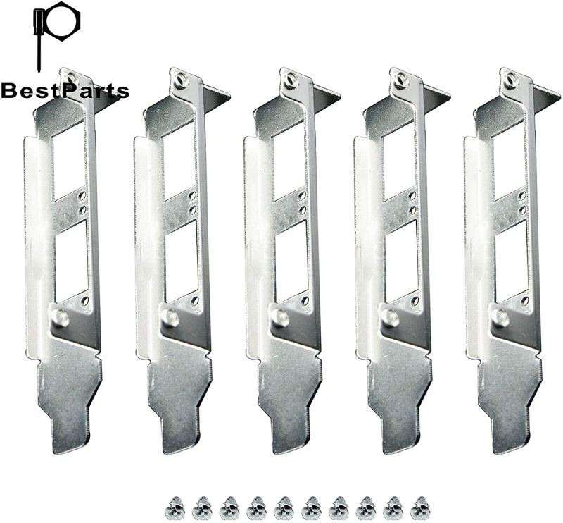 BestParts 5pcs New Generic Low Profile Brackets for Intel E10G42BTDA X520-DA2 E10G42BFSR X520-SR2 X520-LR2 X710-DA2 JL82599ES E33052-003