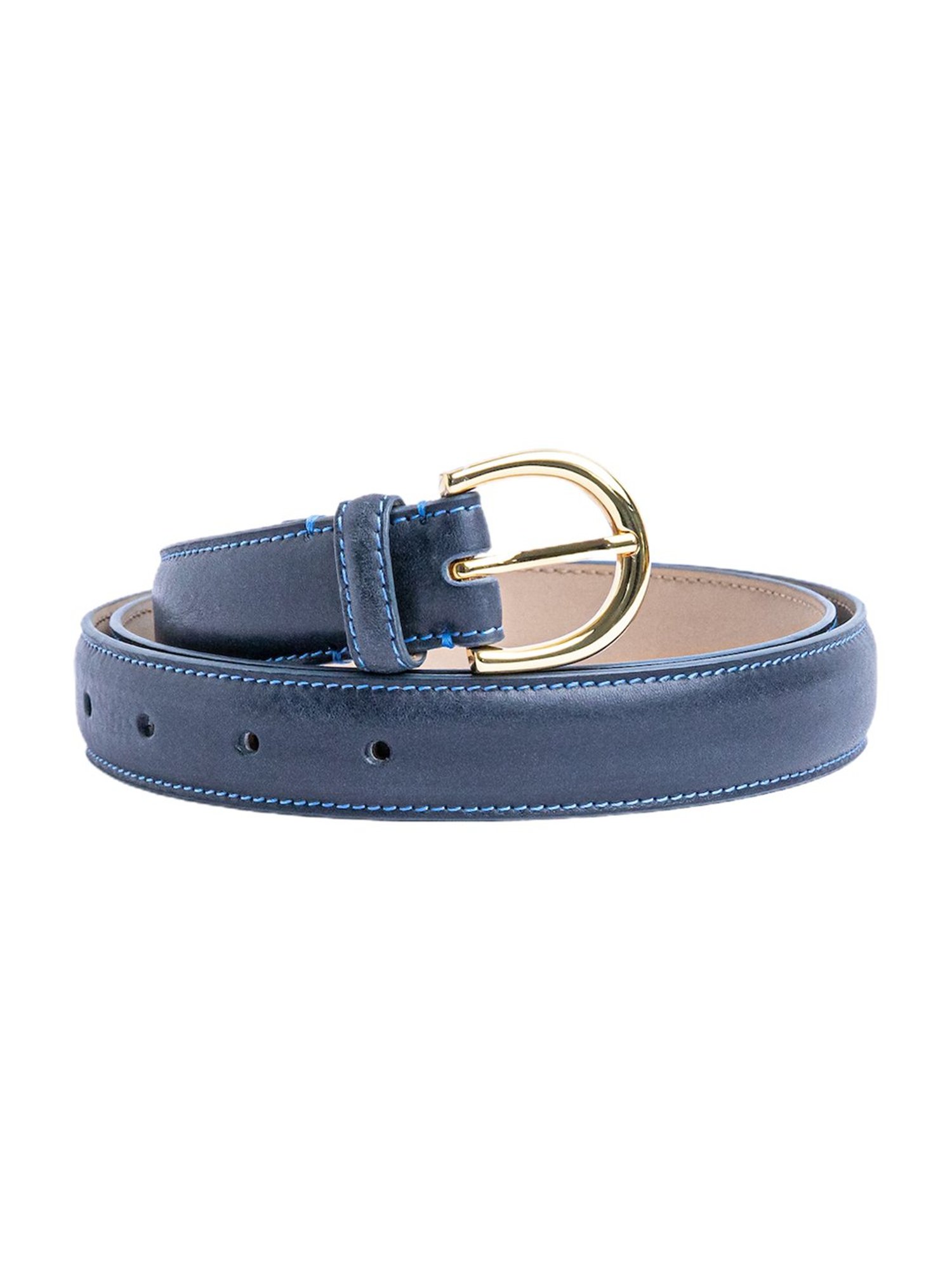 Hidesign Mariko Brown Solid Leather Narrow Belt