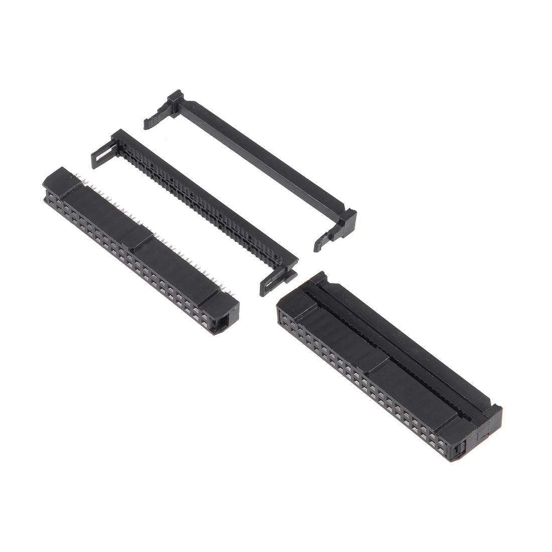 10Pcs 2x20Pin 2.54mm Pitch Double Rows Straight Connector IDC FC Ejector Header