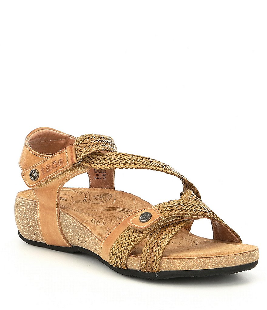 Taos Footwear Trulie Woven Leather Sandals