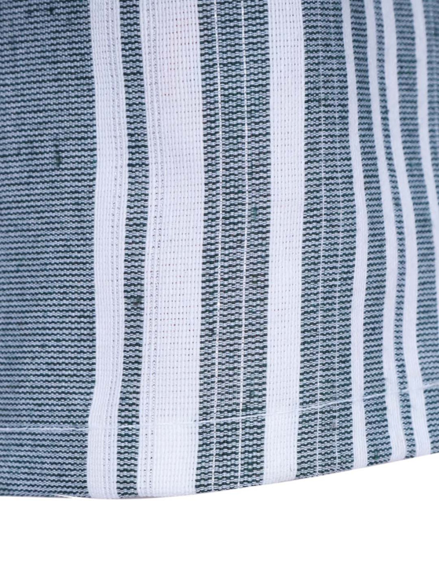 Swayam Cream & Blue Printed Faux Silk Door Curtains - Set of 2