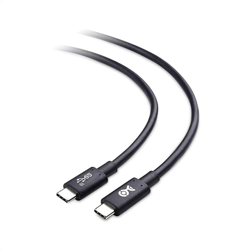 USBIF Certified  10 Gbps Gen 2 USB C to USB C Cable with 8K Video and 100W Power Delivery in Black 33 Feet 1m