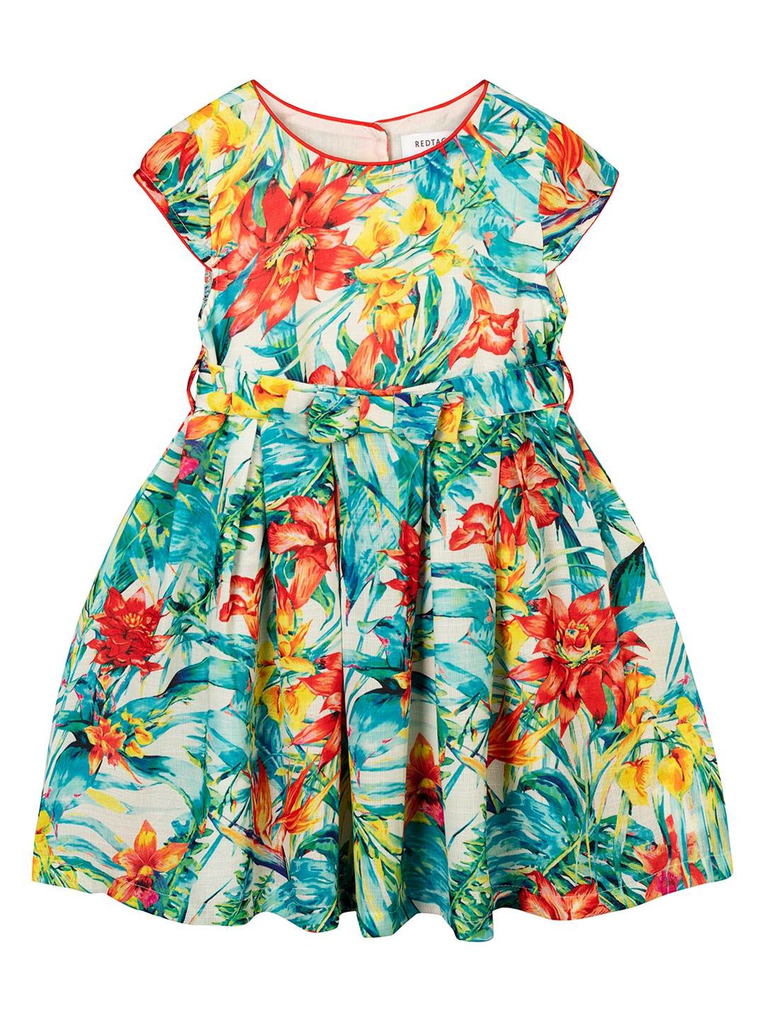 Budding Bees Kids Multicolor Floral Print Dress