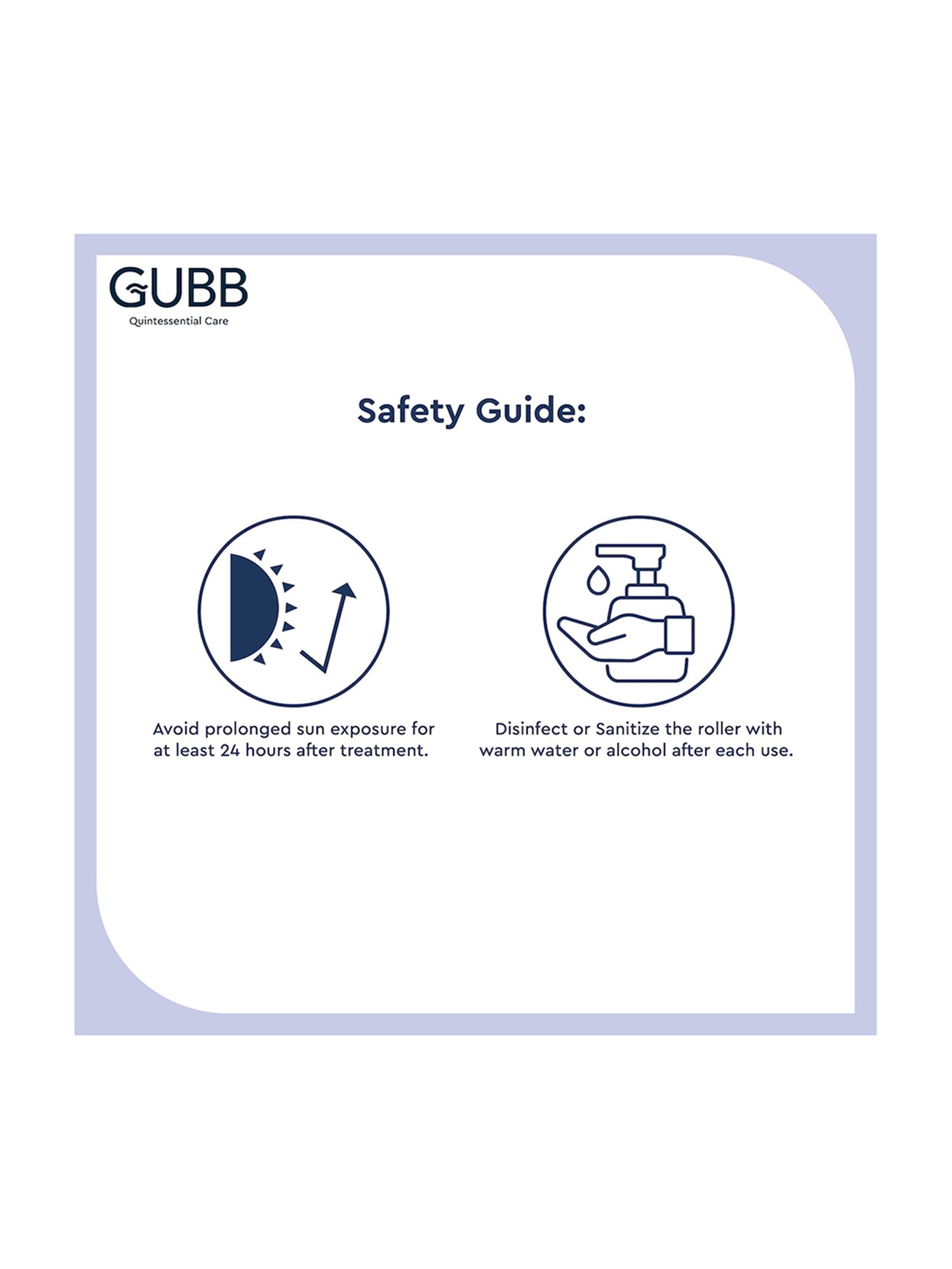 GUBB Derma Roller 0.5mm for Hair Regrowth & Skin Aging, 540 Micro Needles Roller - Golden