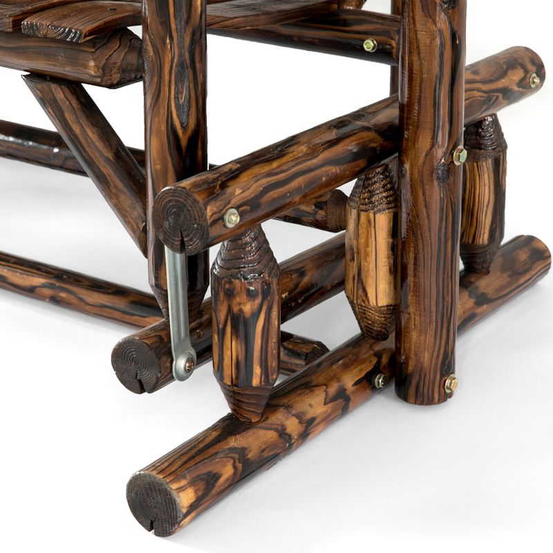 Wood Outdoor Bench in Natural Brown-Pemberly Row