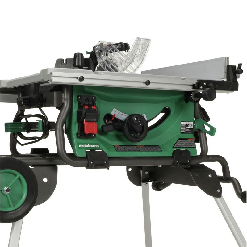 Metabo HPT C10RJSM 15 Amp 10 in. Corded Table Saw with Fold and Roll Stand