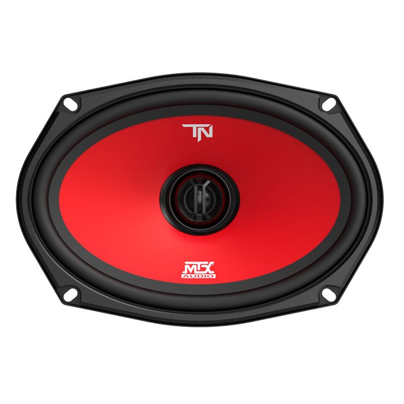 MTX Terminator69 60 Watt RMS 2 Way Polypropylene Coaxial Car Speakers, Pair (4 Pack)