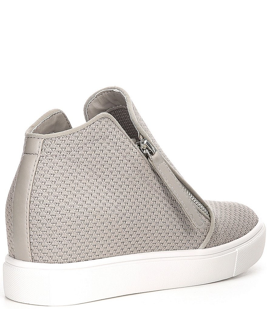 Donald Pliner Pelham Neoprene Mixed Leather Slip-On Wedge Sneakers