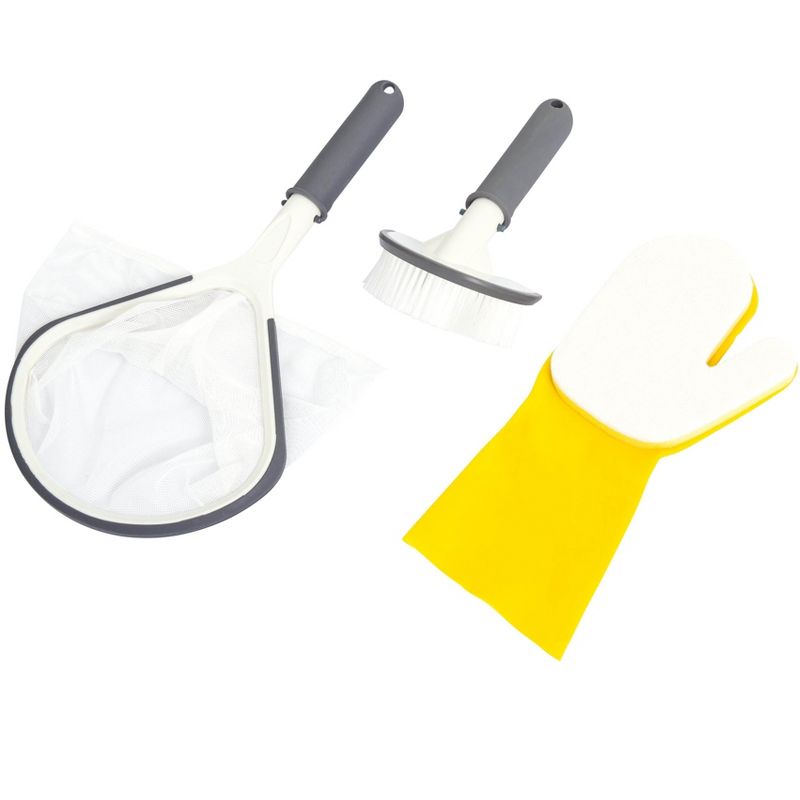 Bestway SaluSpa Hot Tub Spa All-in-One 3-Piece Cleaning Tool Accessory Set
