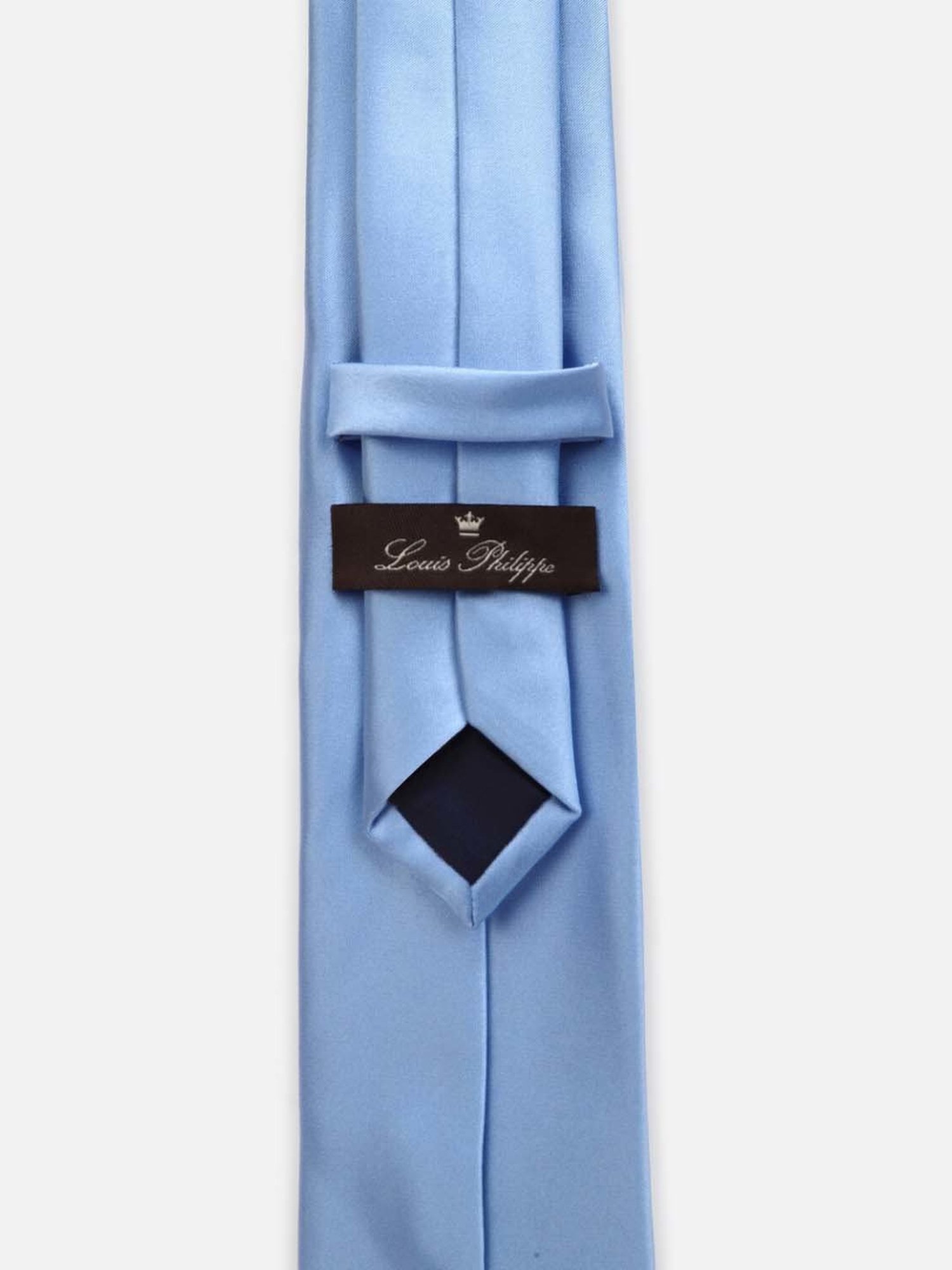 Louis Philippe Blue Solid Tie