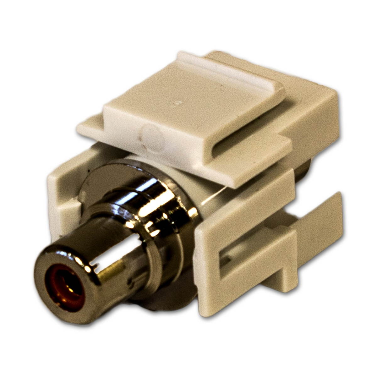 NavePoint RCA Female to Female Keystone Adapter Flush Orange