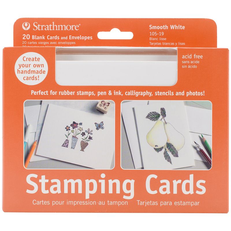 Strathmore Cards & Envelopes 5"X6.875" 20/Pkg-Stamping