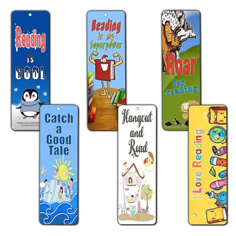 Creanoso Kids Reading Bookmarks Cards(60-Pack) - Excellent Reading Rewards and Incentive for Young Readers Kids Boys and Girls - Stocking Stuffers