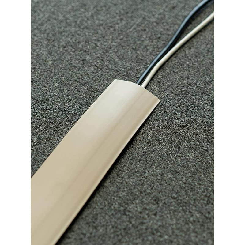 Wiremold Floor Cord Management Kit Corduct Cord Protector Wire Organizer and Hider Rubber Cable Cover and Concealer Ivory 15 Feet CDI15