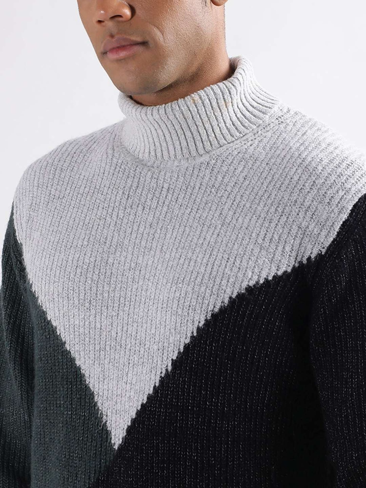 Lindbergh Multi Regular Fit Colour Block Sweaters