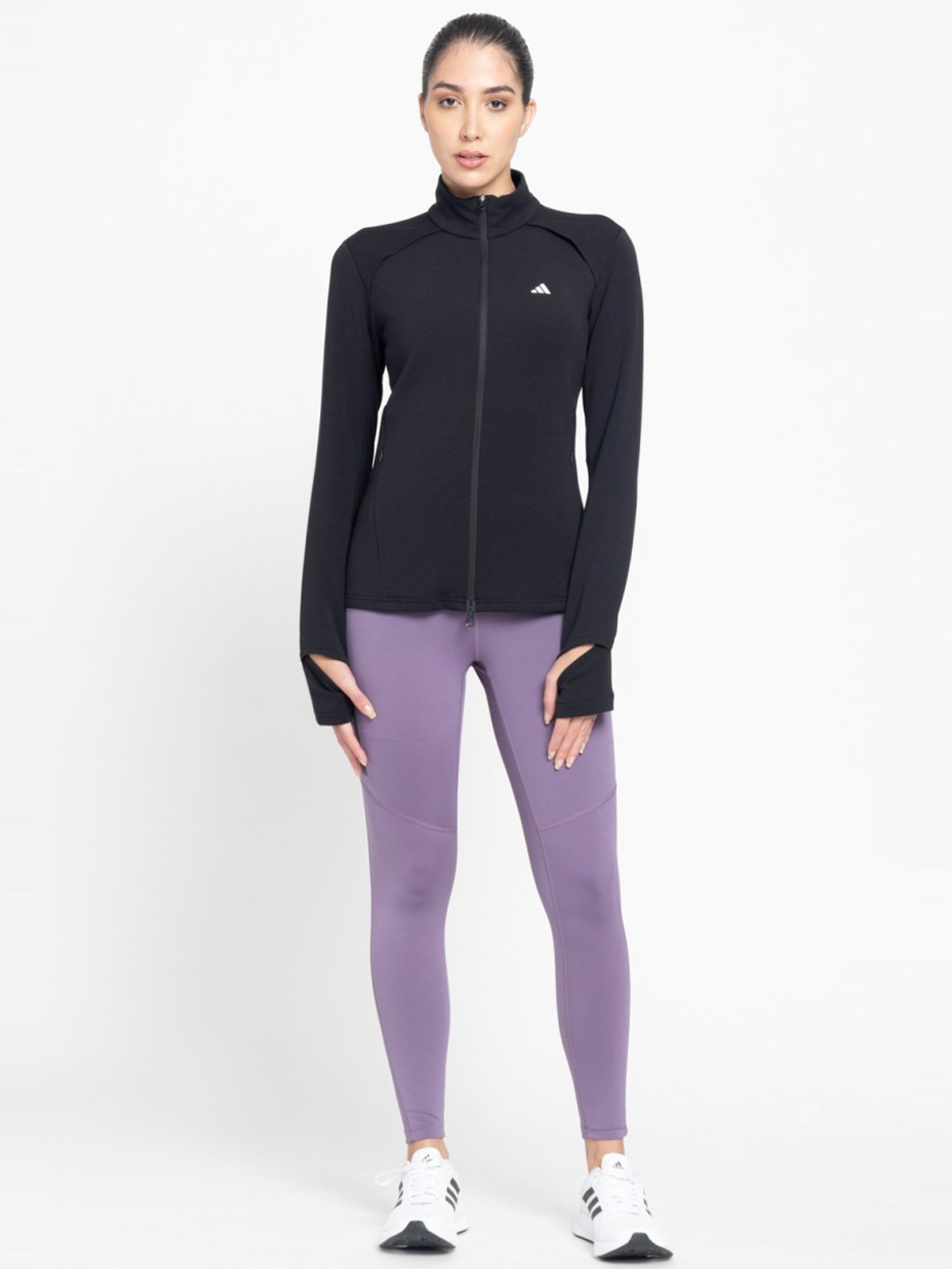 adidas Black Logo Print Sports Jacket