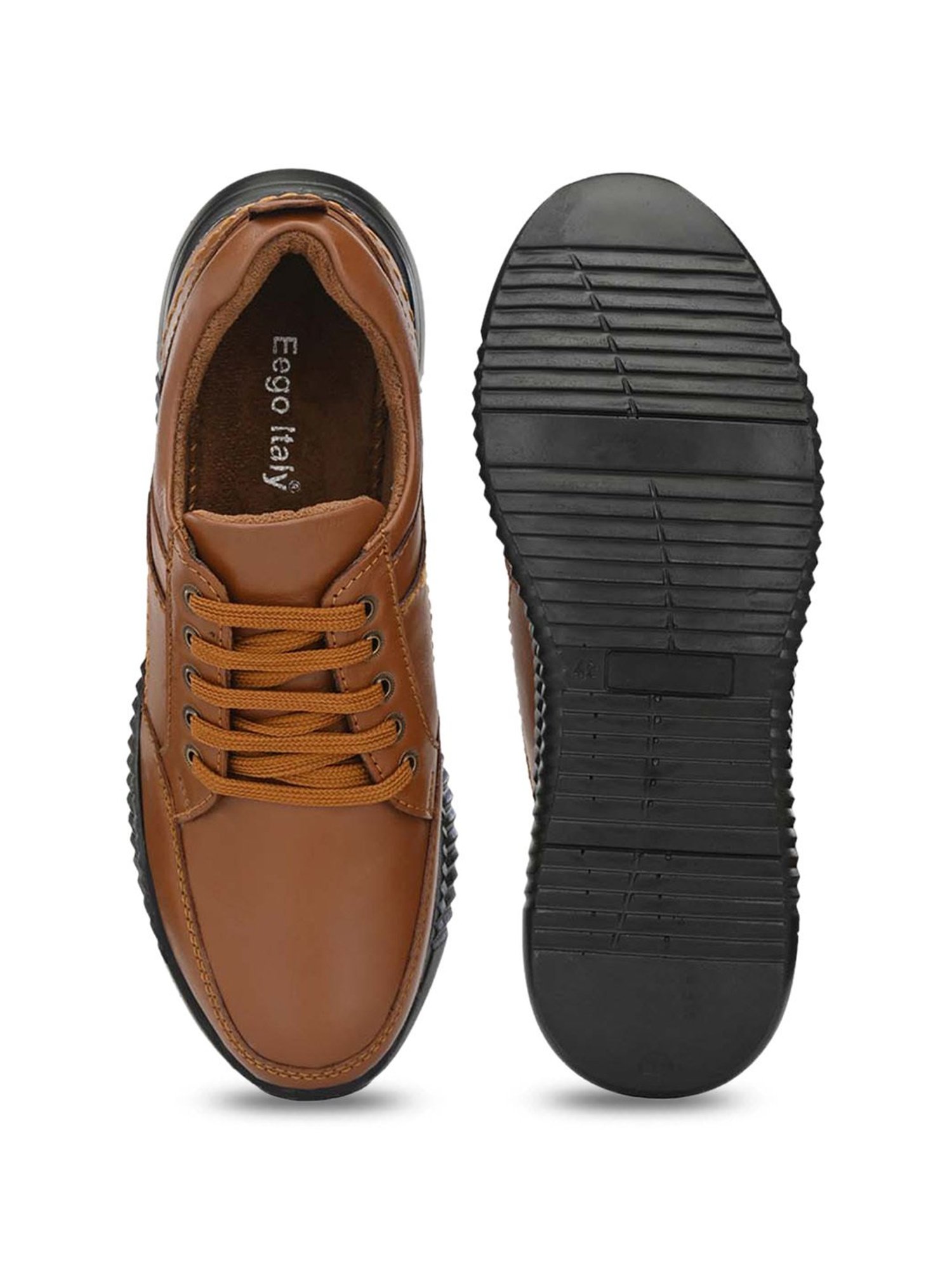 Eego Italy Men's Brown Derby Shoes