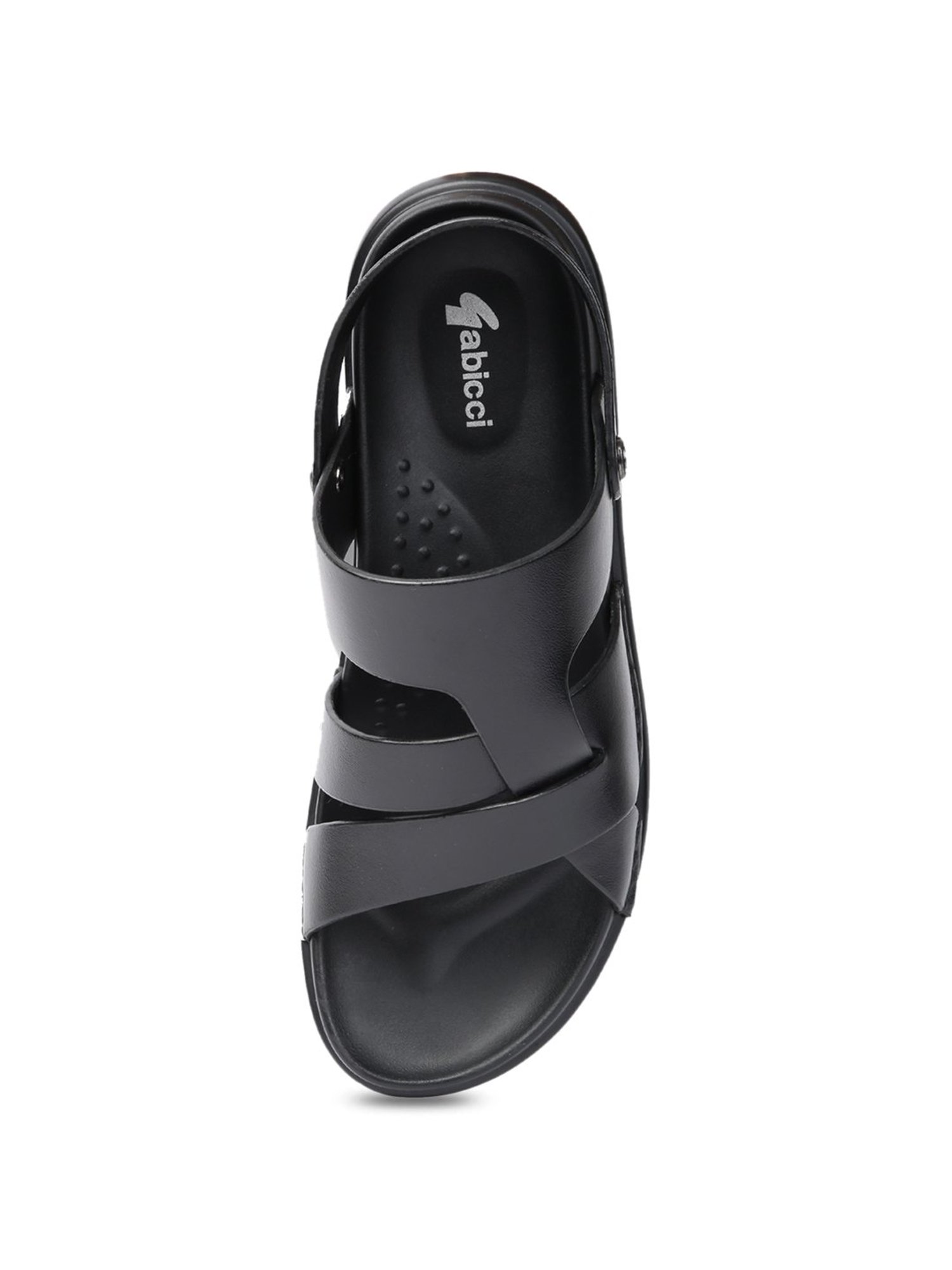 Gabicci Men's Romeo G Core Black Back Strap Sandals