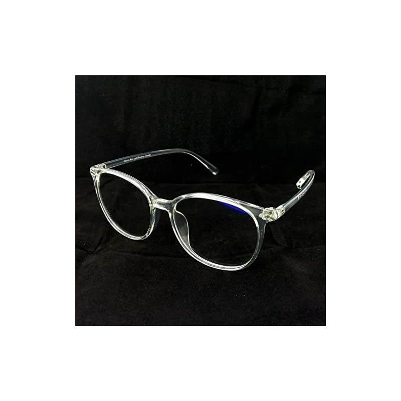 Glasses Anti Blue Light Blocking Reader Women Men for Mid Big Face Crystal 250